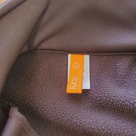 Lucy Women Track Jacket Size Large Brown Athletic Activewear Performance Neutral - Picture 2 of 13